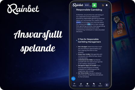 Rainbet Ansvarsfullt spelande