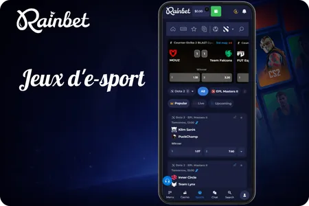 Rainbet Jeux d'e-sport