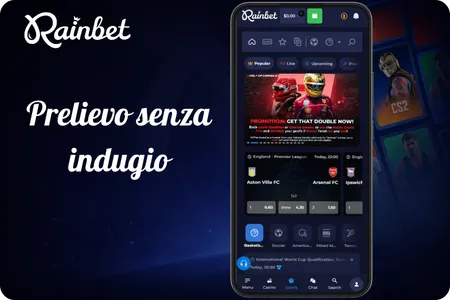 Rainbet Prelievo senza indugio