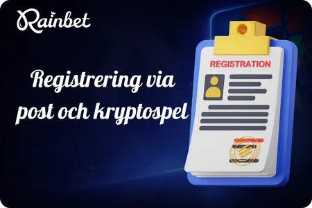 Rainbet Registrering via post och kryptospel