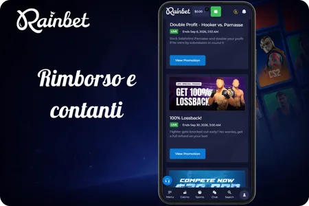 Rainbet Remboursement et espèces