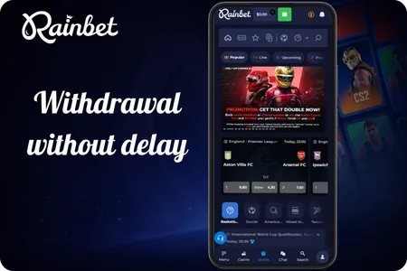 Rainbet Withdrawal without delay